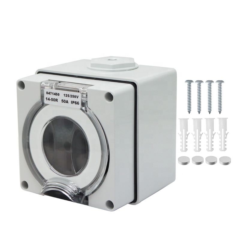 Outdoor Power Receptacle Box - 50암페어 발전기 RV 전원 인렛 박스