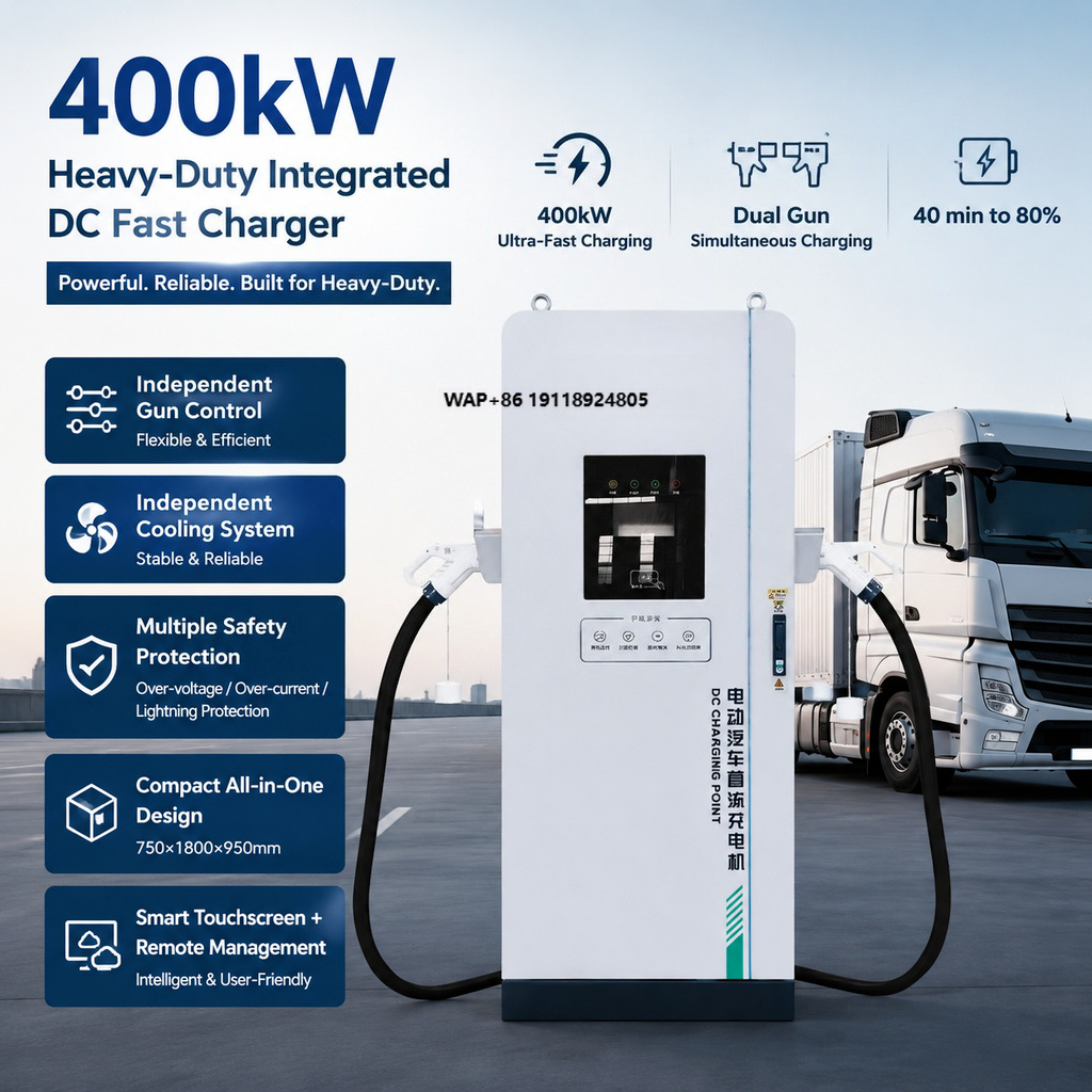 Power Outdoor - 400kW 상업용 DC 전기차 충전기, 동적