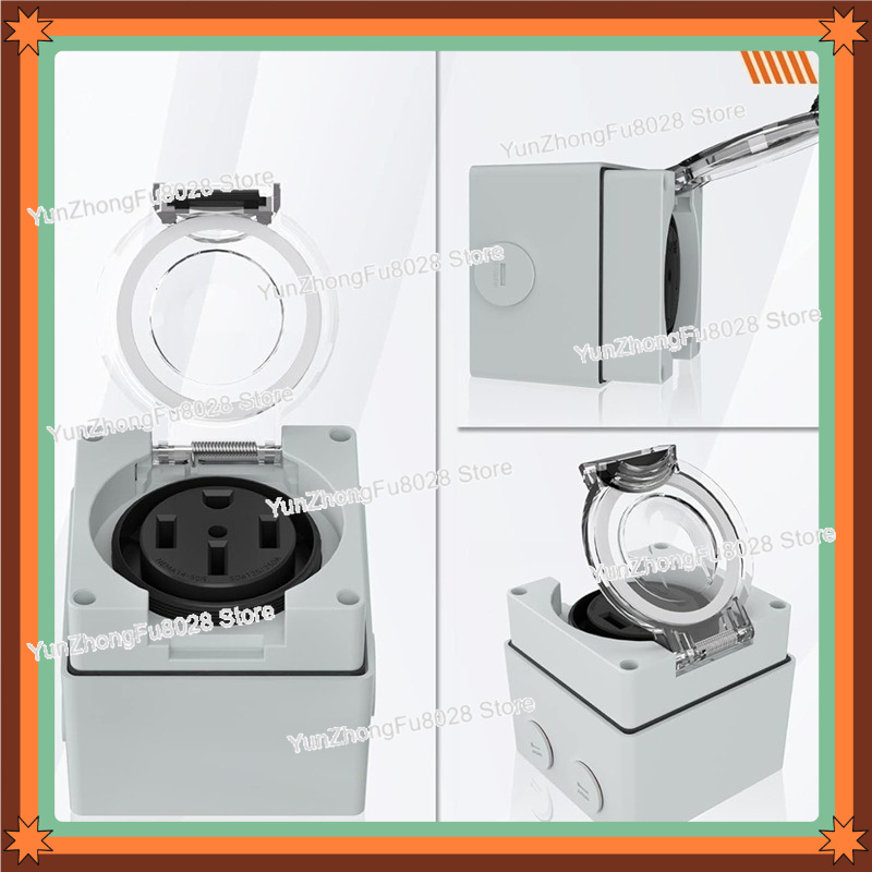 Outdoor Power Receptacle Box - 50Amp 14-50R 전원 콘센트 박스 125/250Volt