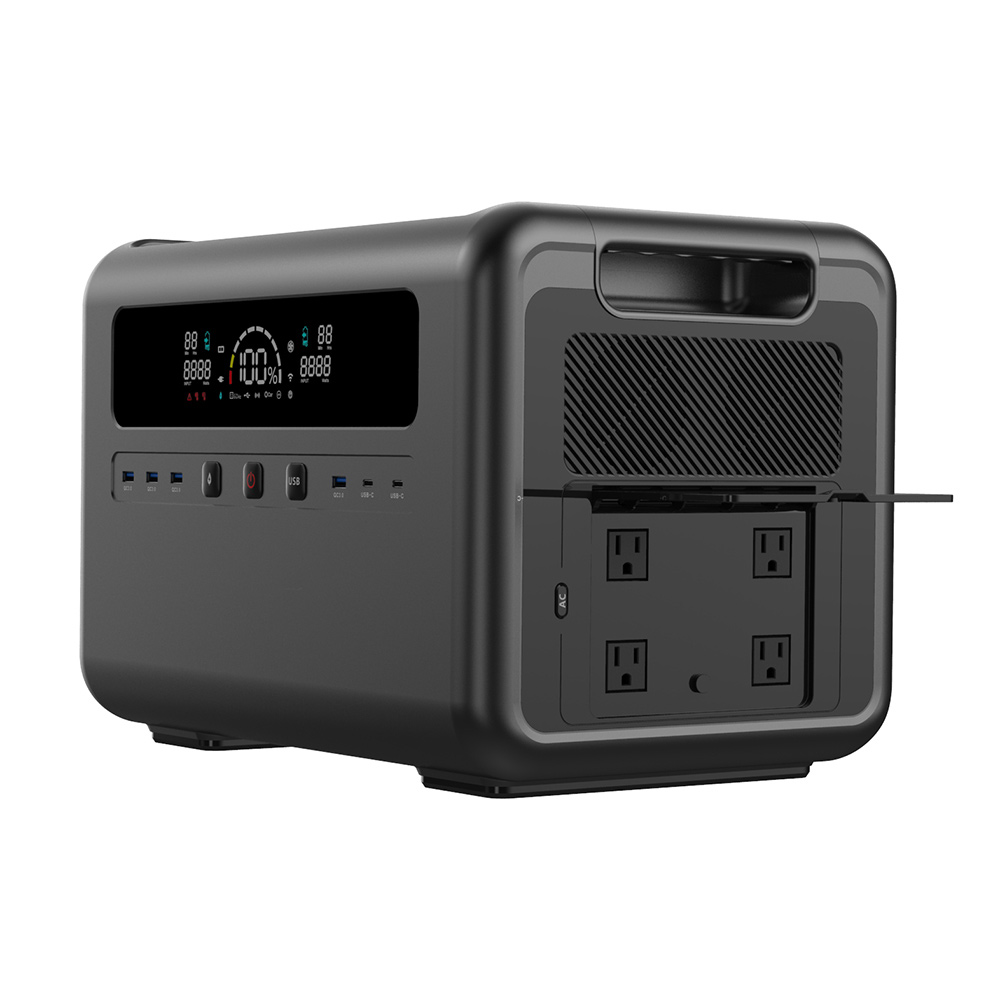 Outdoor Power Station - 2400W 태양광 발전기, 가정용 비상 전원