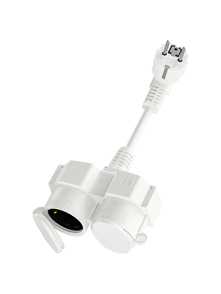 Outdoor Power Extension - EU 연장 케이블(슈코 소켓 2개 포함),