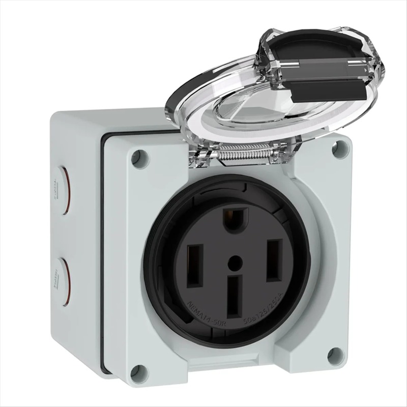 Outdoor Power Receptacle Box - TFBC 50Amp 전원 콘센트 박스, 125/250Volt