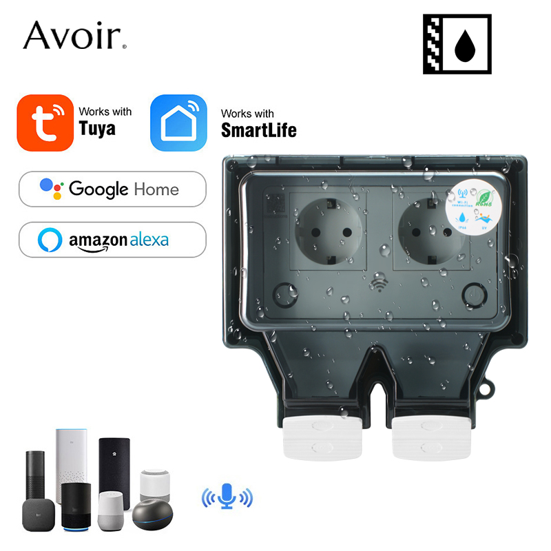 Avoir-Tuya 벽 전기 소켓, Ip66 방수 전원 - Outdoor Power Point Cover 리뷰 및 가격
