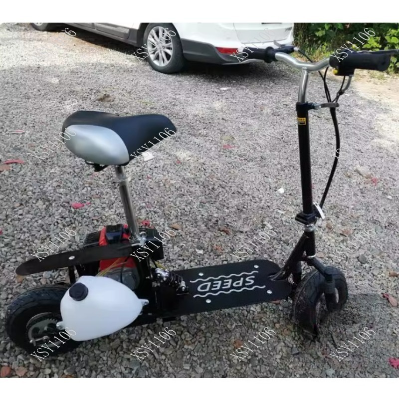 접이식 2행정 미니 페달 스쿠터 휴대용 연료 구동 이륜 - Outdoor Power And Pedal 리뷰 및 가격