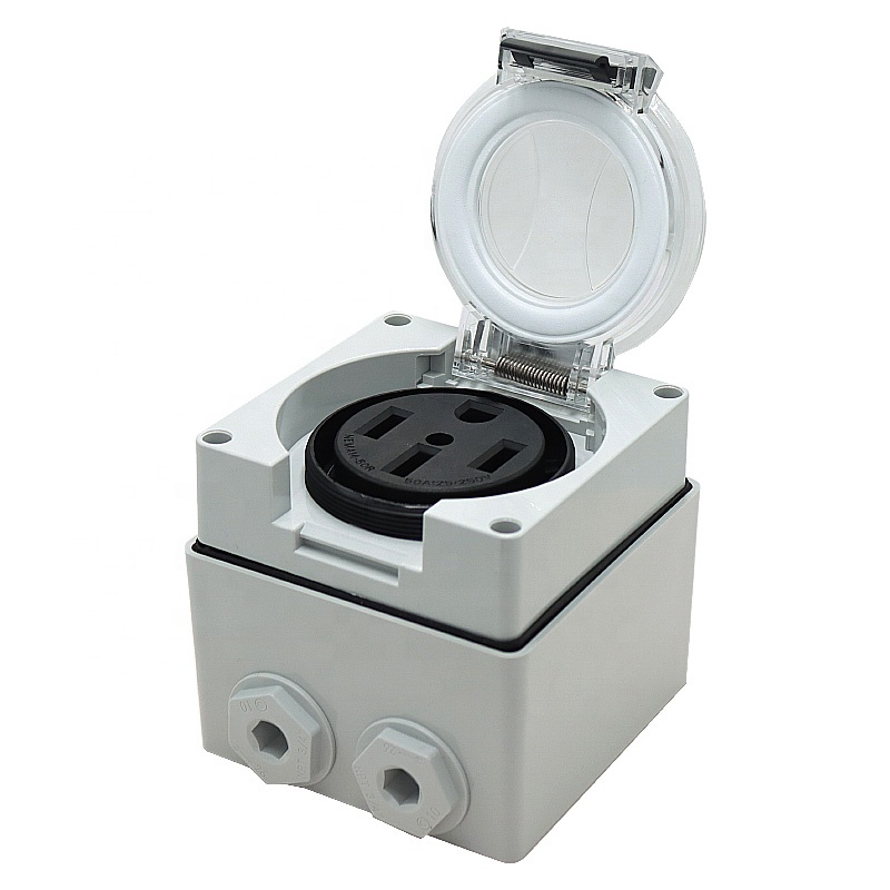 50암페어 발전기 RV 전원 인렛 박스 플라스틱 방수  - Outdoor Power Receptacle Box 리뷰 및 가격
