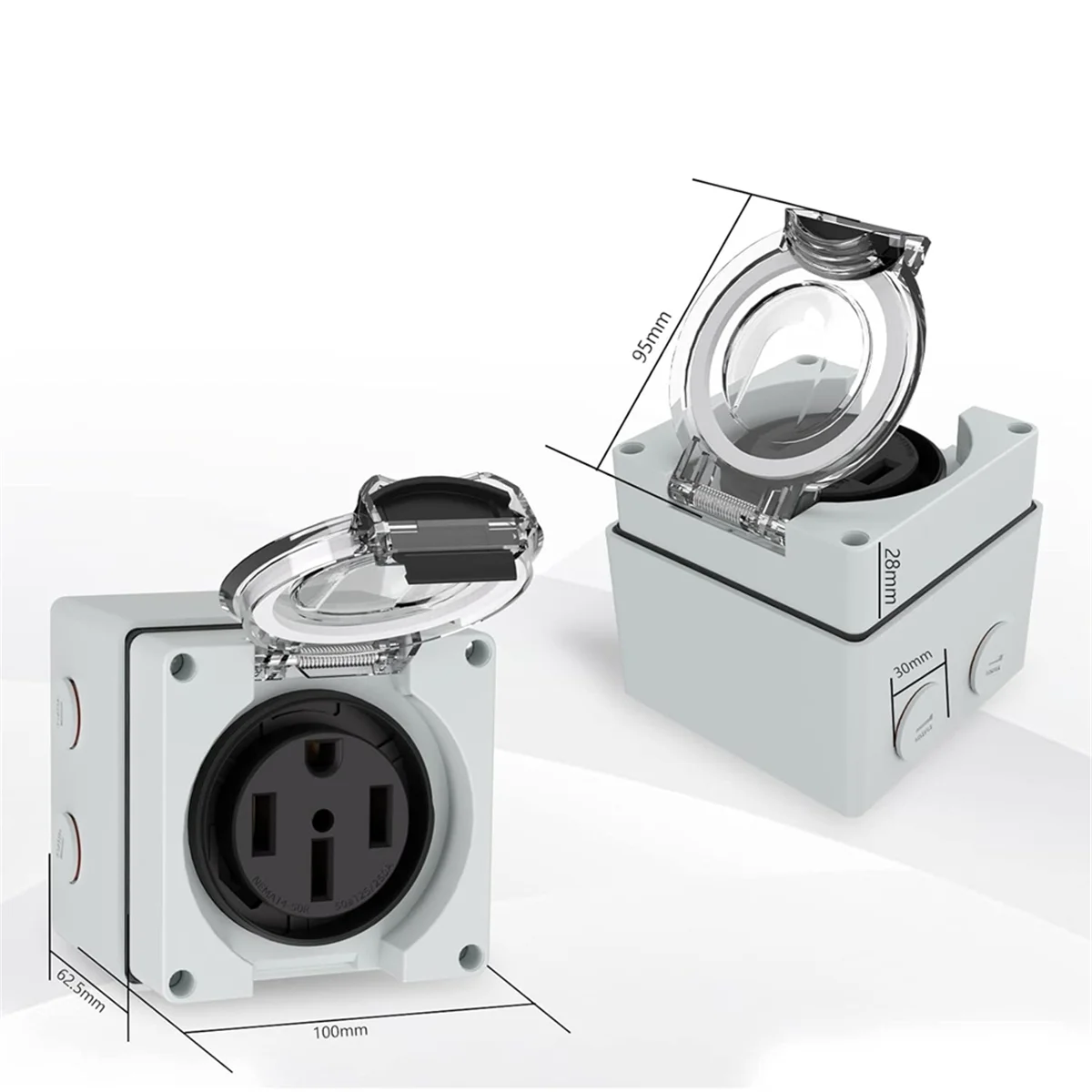 AT16 50Amp 전원 콘센트 박스, 125/250V - Outdoor Power Receptacle Box 리뷰 및 가격