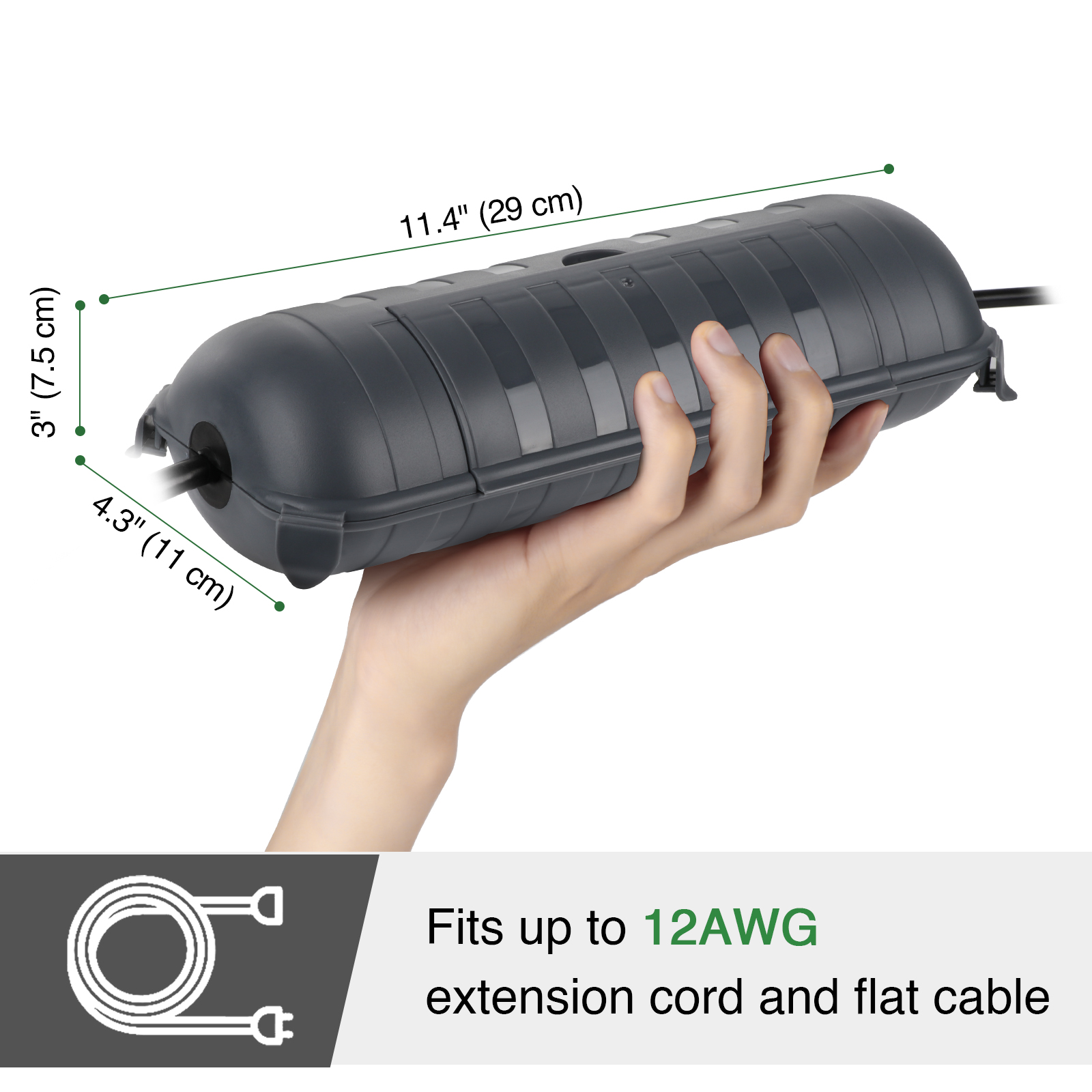 대형 방수 야외 전기 박스 케이블 커버 (연장 케이블, - Outdoor Power Extension 리뷰 및 가격