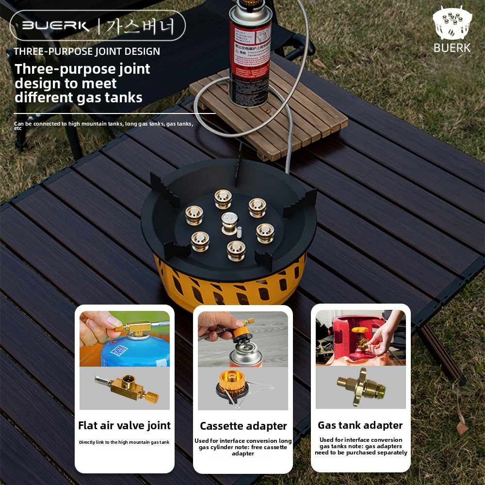 휴대용 7 코어 캠핑 스토브, 강력한 화력, 관광 캠핑 - Outdoor Power Equipment Brands 리뷰 및 가격