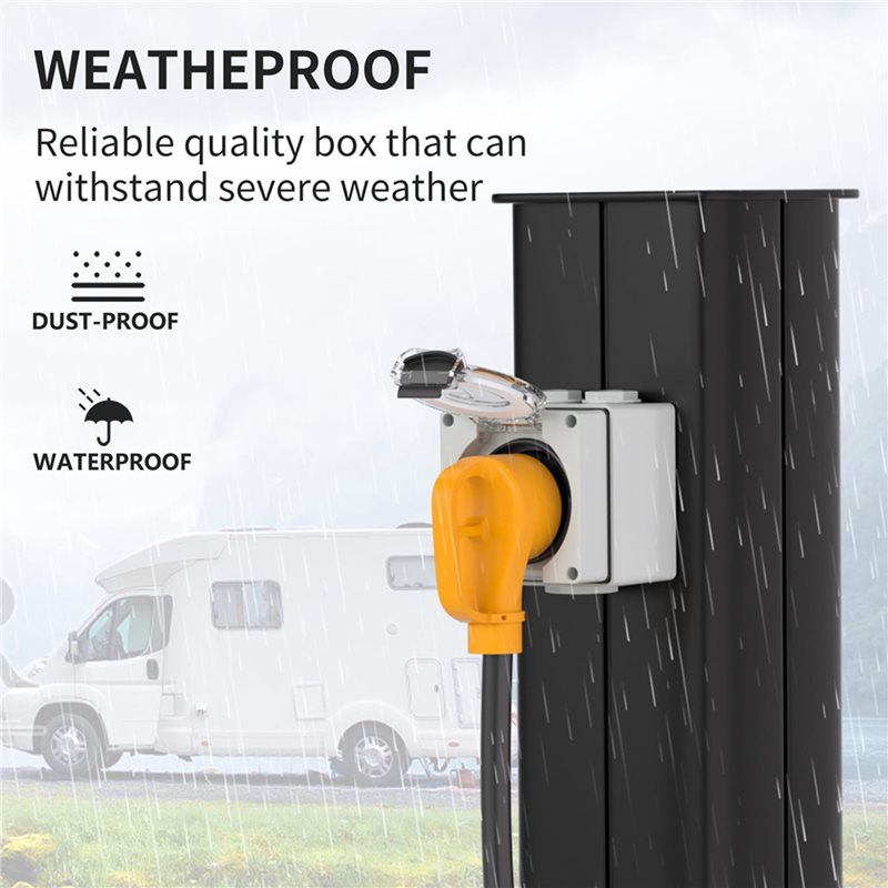 2X 30Amp 전원 콘센트 박스, 125볼트 NEMA - Outdoor Power Receptacle Box 리뷰 및 가격
