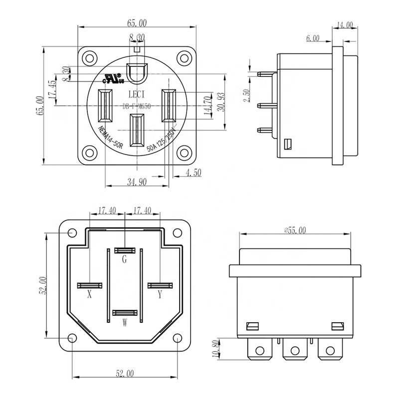 NEMA 14-50R 콘센트 50A RV 전원 입력 소 - Outdoor Power Receptacle Box 리뷰 및 가격