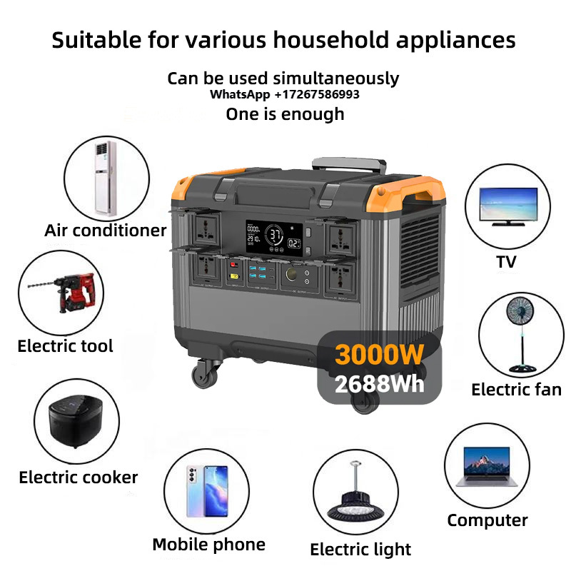 OEM 다목적 3000W 파워스테이션 고속 충전 지원  - Outdoor Power Station 리뷰 및 가격