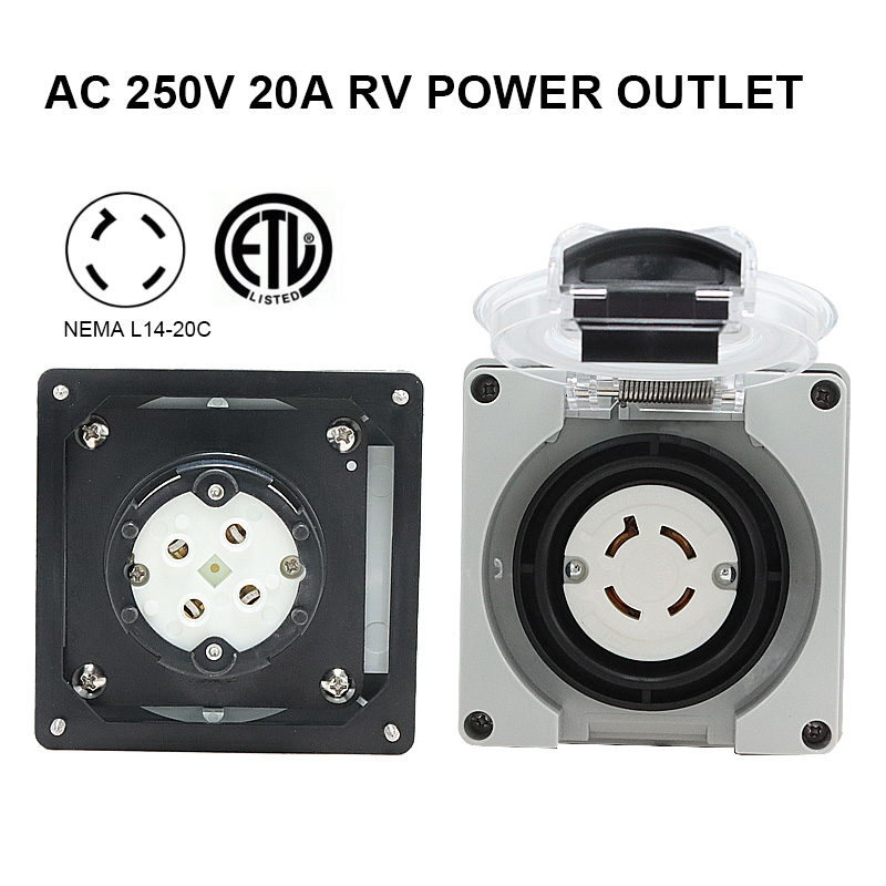 125/250V 20A 발전기 RV 전원 인렛 박스 P - Outdoor Power Receptacle Box 리뷰 및 가격