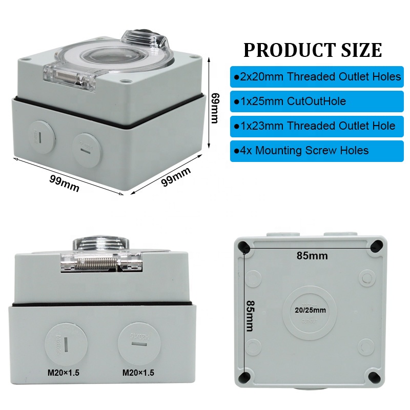 50A 발전기 RV 전원 입력 박스 플라스틱 방수 스위 - Outdoor Power Receptacle Box 리뷰 및 가격