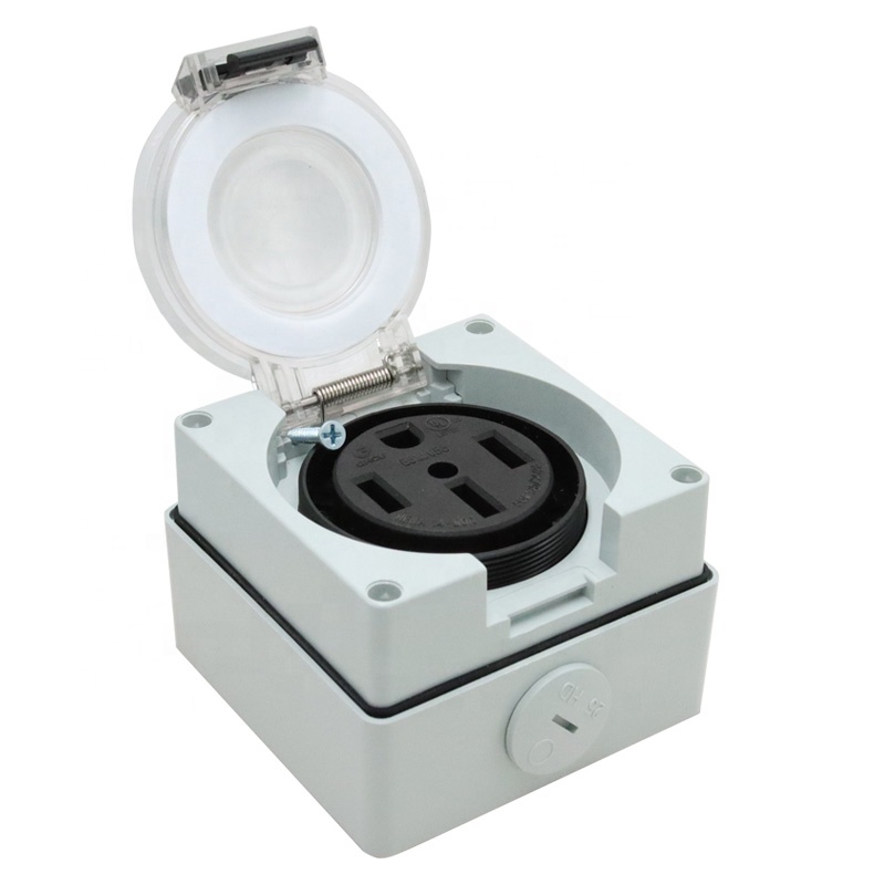 50A 발전기 RV 전원 입력 박스 플라스틱 방수 스위 - Outdoor Power Receptacle Box 리뷰 및 가격