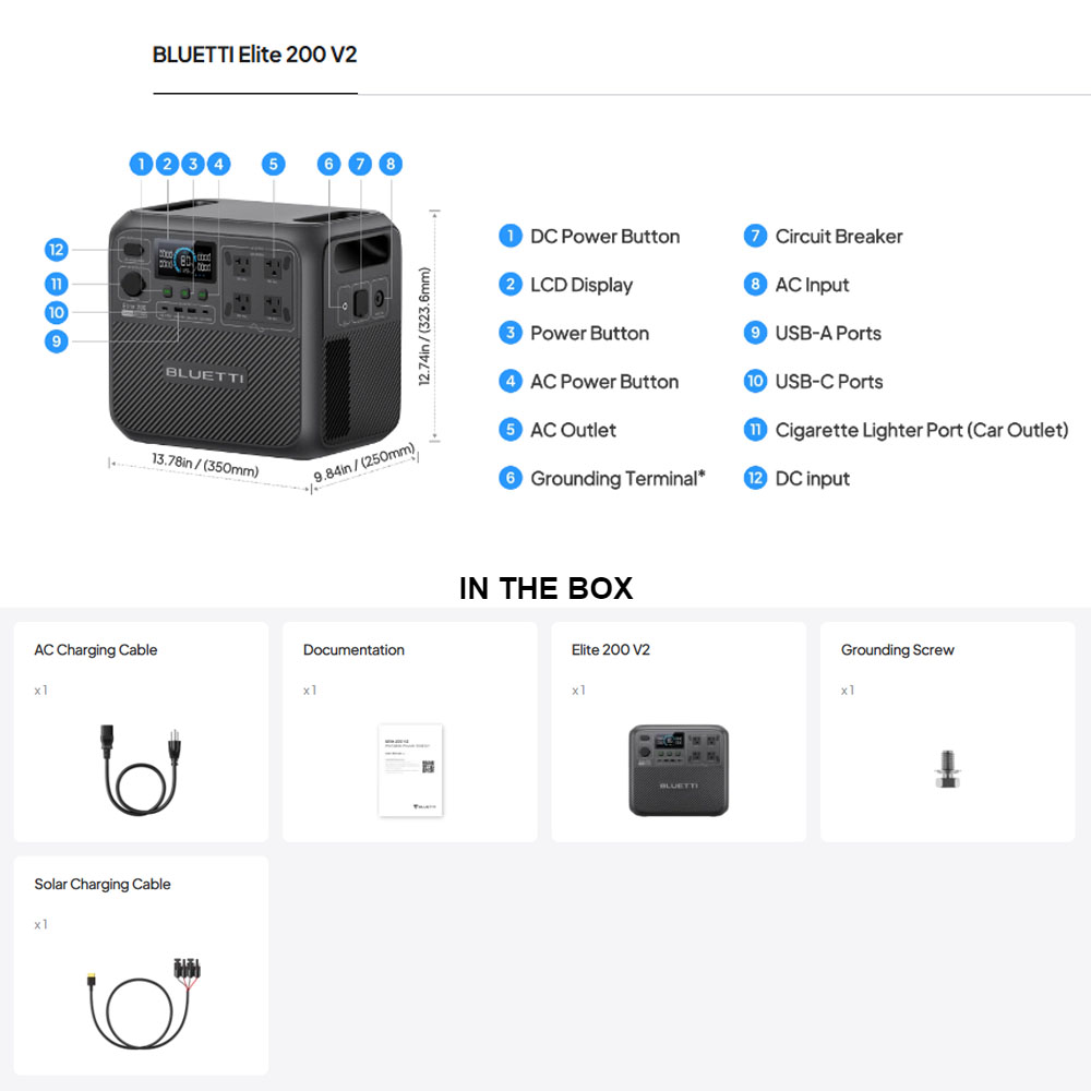 【리뉴얼】BLUETTI Elite 200 V2 휴대용  - Outdoor Power Generator 리뷰 및 가격