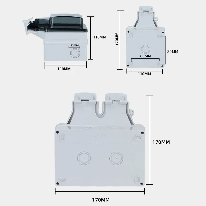 투야 방수 전기 벽면 콘센트 EU FR KR IL IP - Outdoor Power Equipment Brands 리뷰 및 가격