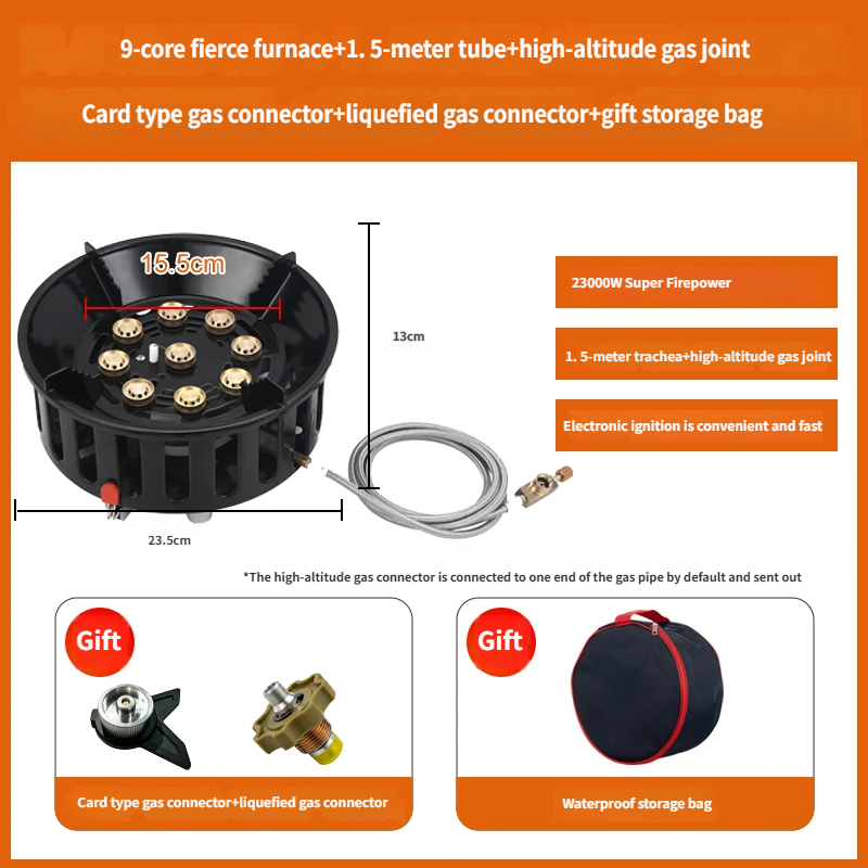 2100W 야외 캠핑 스토브 고출력 9코어 강력 화력  - Outdoor Power Equipment Brands 리뷰 및 가격