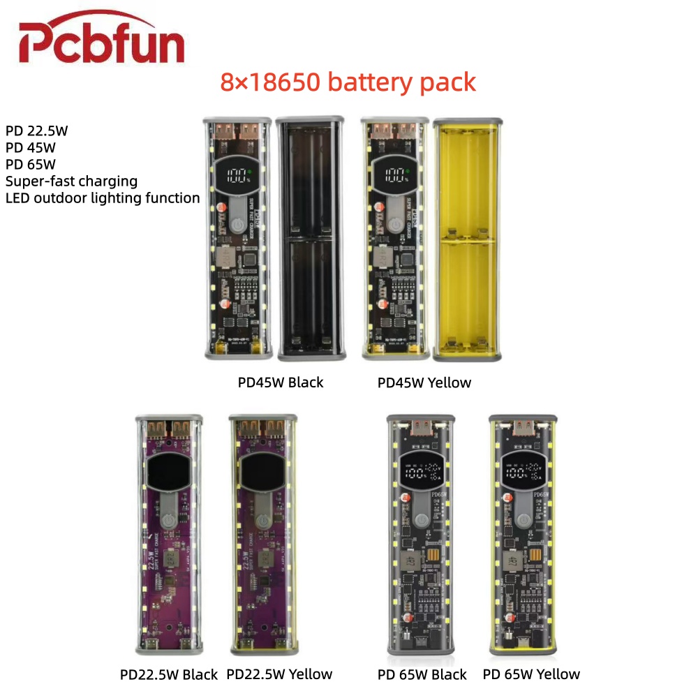 8×18650 무납땜 배터리 케이스, PD 22.5W  - Outdoor Power Board Box 리뷰 및 가격