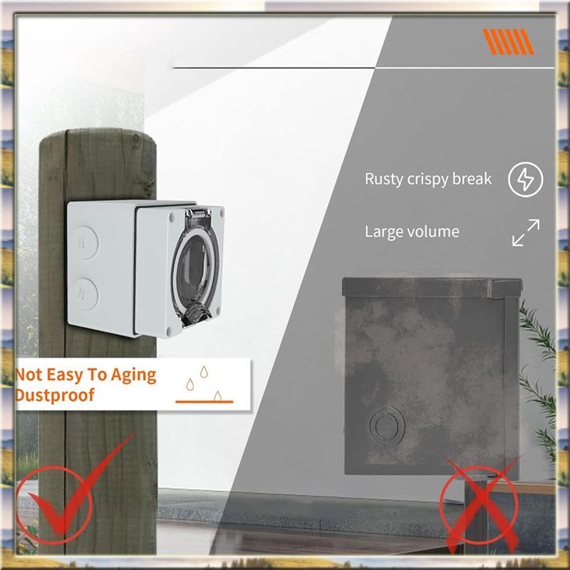 AA46 HOT-50Amp 실외 전원 콘센트 상자, 전 - Outdoor Power Receptacle Box 리뷰 및 가격