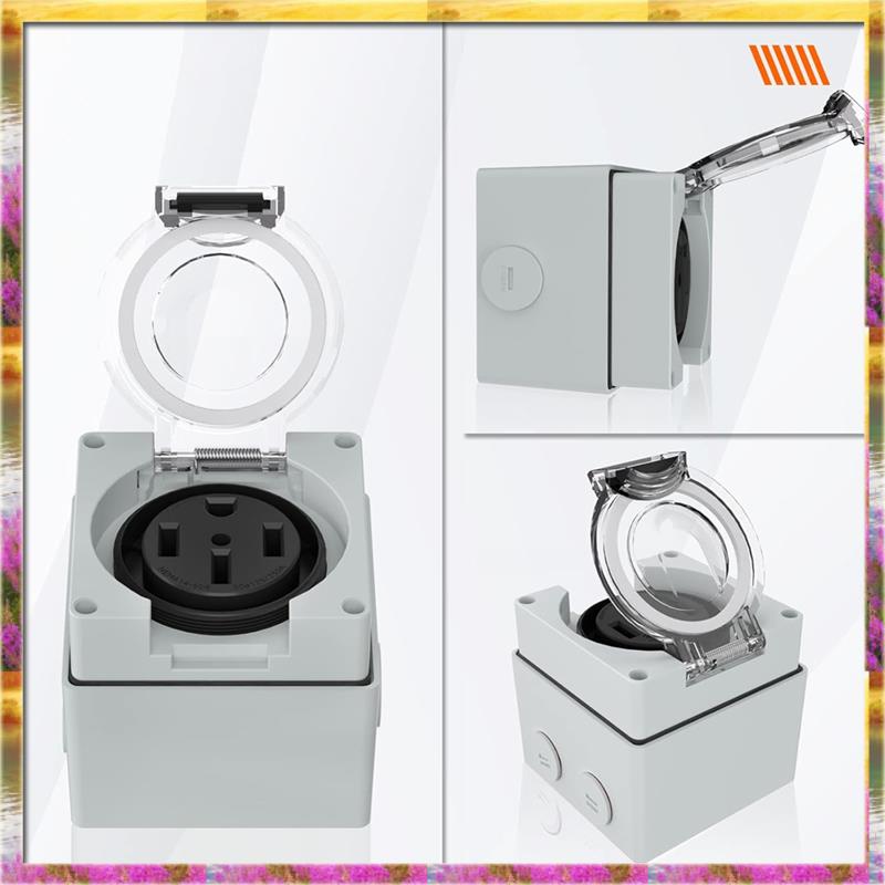 AA46 HOT-50Amp 실외 전원 콘센트 상자, 전 - Outdoor Power Receptacle Box 리뷰 및 가격