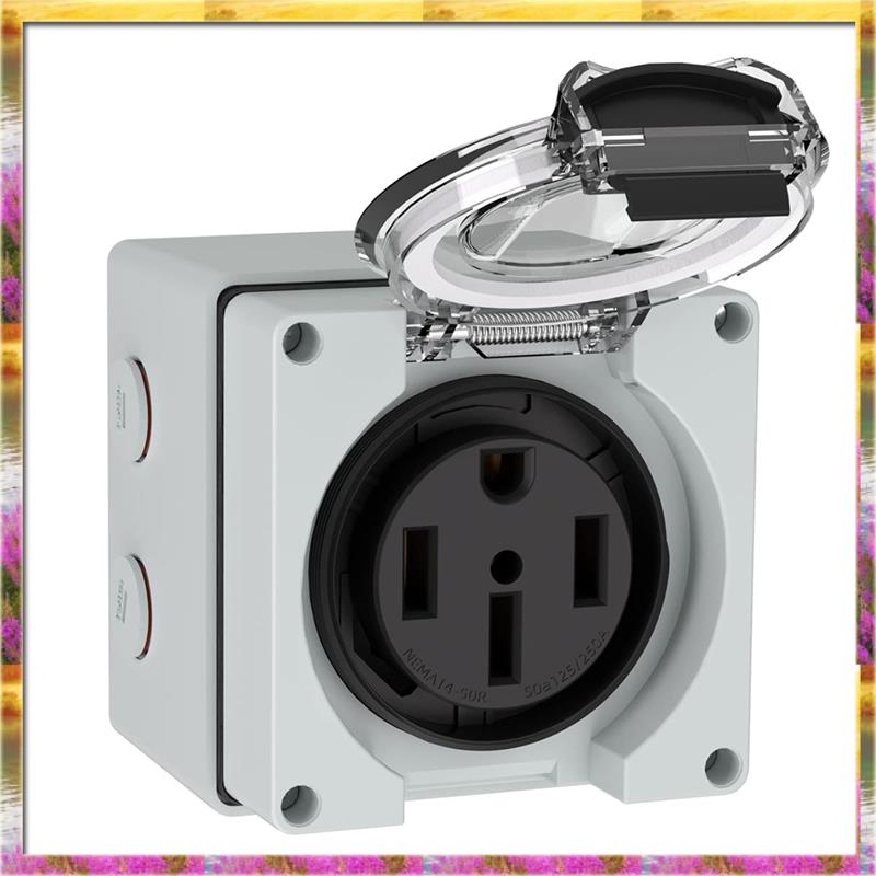 AA46 HOT-50Amp 실외 전원 콘센트 상자, 전 - Outdoor Power Receptacle Box 리뷰 및 가격
